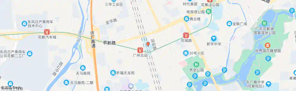 广州北站_公交站地图_广州公交_妙搜公交查询2024