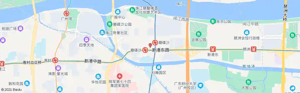 广州磨碟沙_公交站地图_广州公交_妙搜公交查询2024