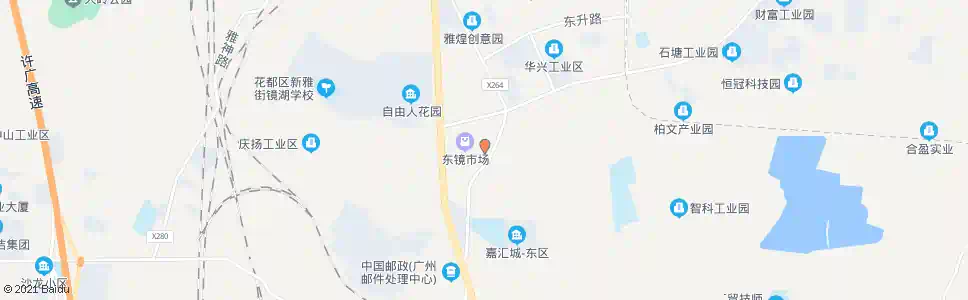 广州东镜市场_公交站地图_广州公交_妙搜公交查询2024