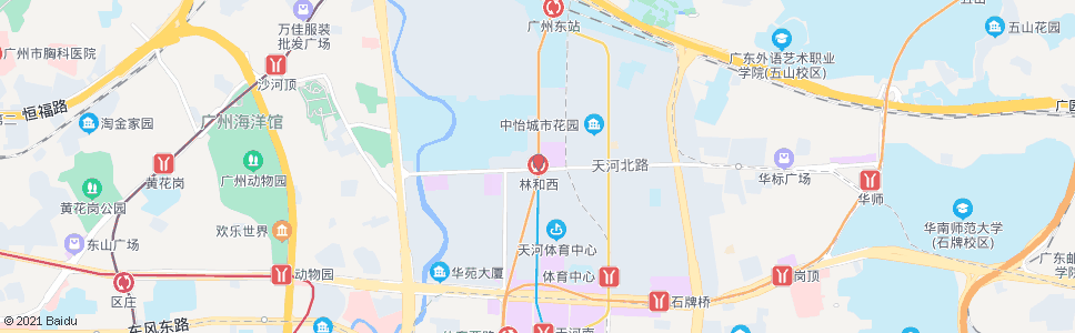 广州林和西站_公交站地图_广州公交_妙搜公交查询2024