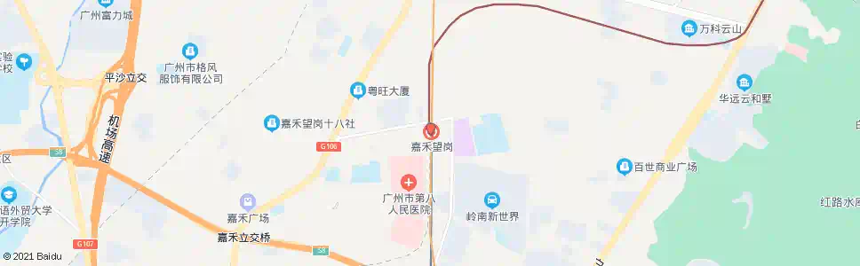 广州地铁嘉禾望岗站总站(华英路)_公交站地图_广州公交_妙搜公交查询2024