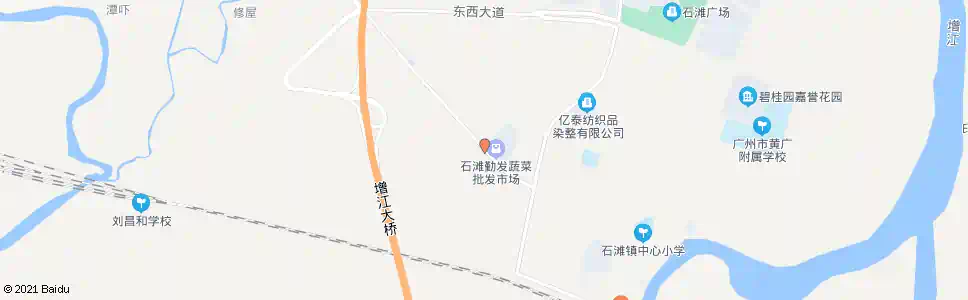 广州勤发市场_公交站地图_广州公交_妙搜公交查询2024