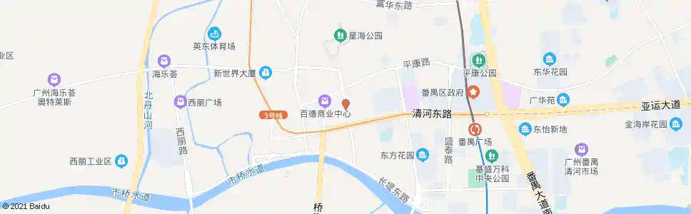 广州东城市场_公交站地图_广州公交_妙搜公交查询2024