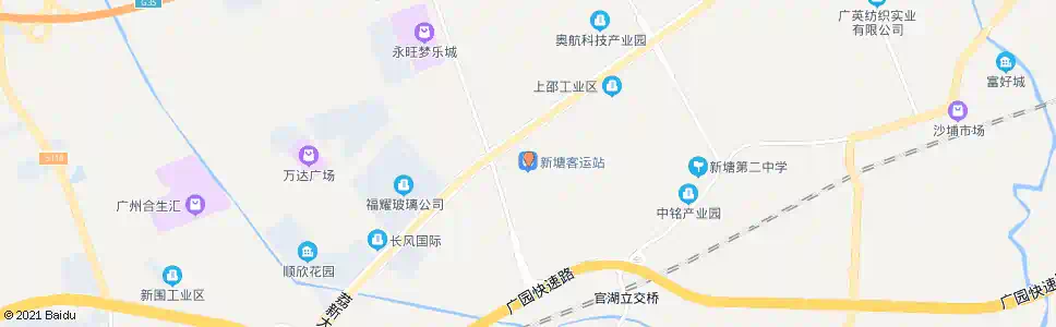 广州岗贝村(新塘)_公交站地图_广州公交_妙搜公交查询2024