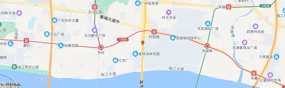 广州琶洲大桥北_公交站地图_广州公交_妙搜公交查询2024