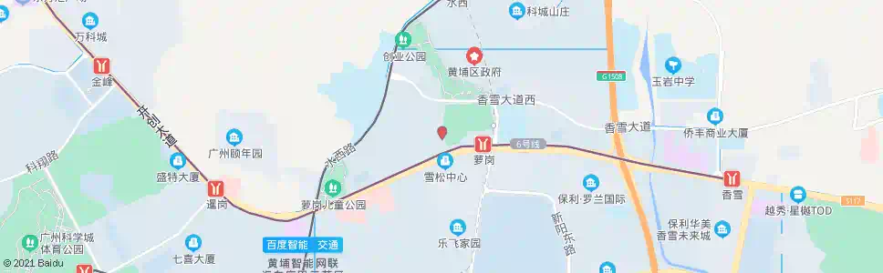 广州香雪二路_公交站地图_广州公交_妙搜公交查询2024