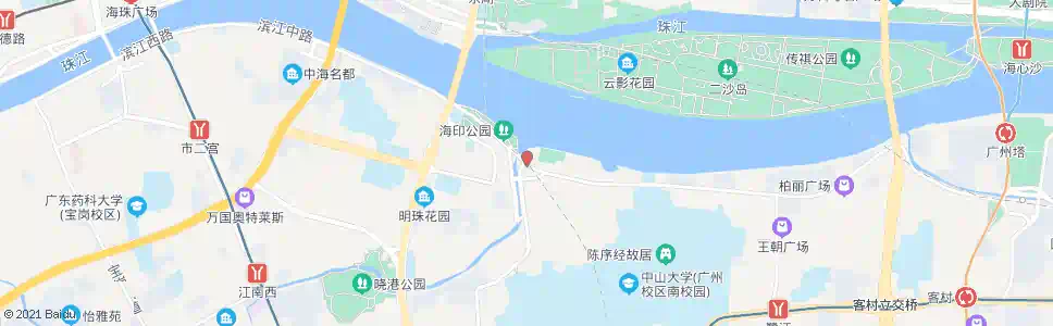 广州滨江东路_公交站地图_广州公交_妙搜公交查询2024