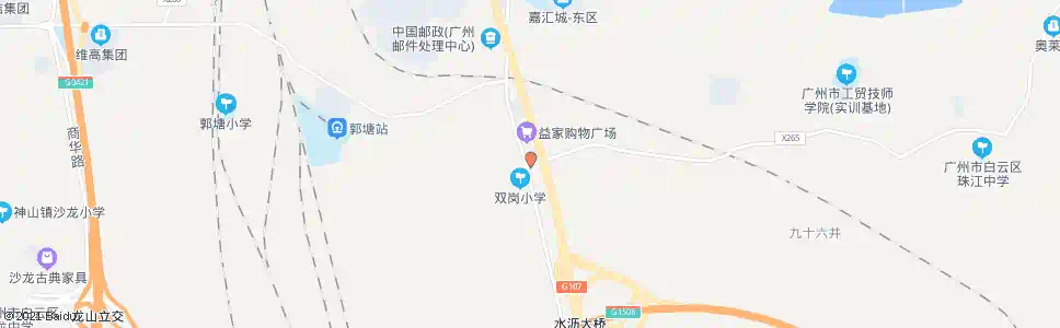 广州双岗市场_公交站地图_广州公交_妙搜公交查询2024