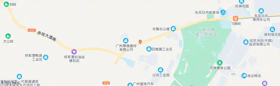 广州四角围村_公交站地图_广州公交_妙搜公交查询2024