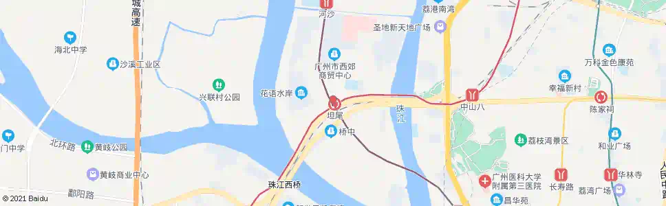 广州地铁坦尾站_公交站地图_广州公交_妙搜公交查询2024