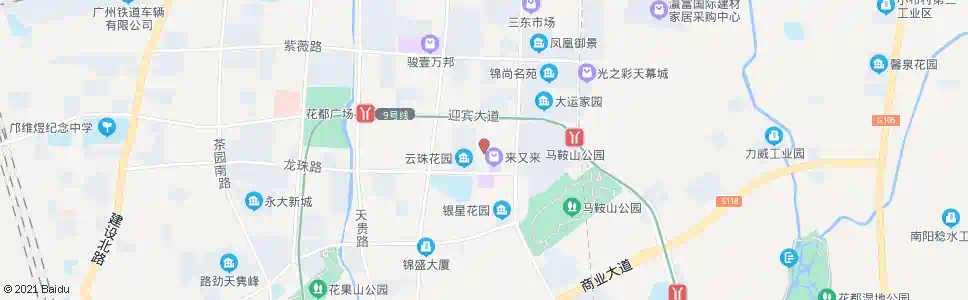 广州美泰家居广场_公交站地图_广州公交_妙搜公交查询2024