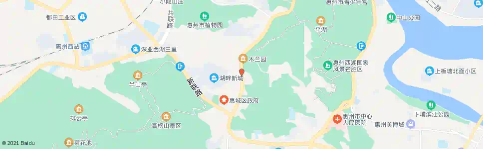 惠州湖畔新城_公交站地图_惠州公交_妙搜公交查询2024