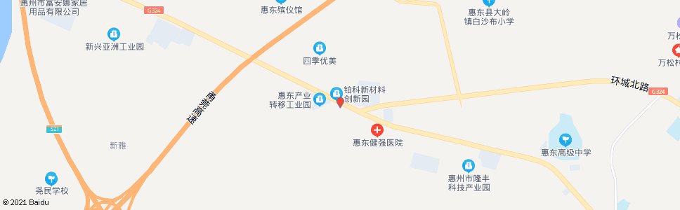 惠州京兰汽车产业园_公交站地图_惠州公交_妙搜公交查询2024