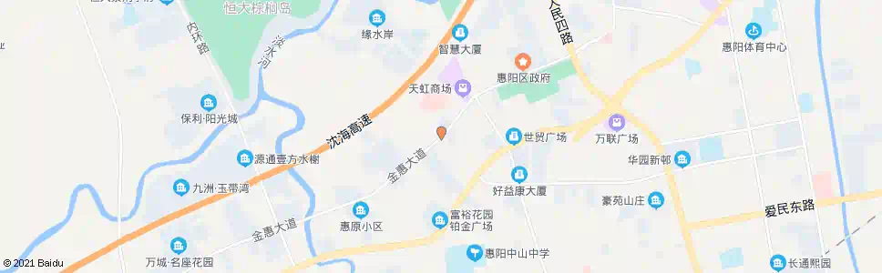 惠州金辉花园路口_公交站地图_惠州公交_妙搜公交查询2024