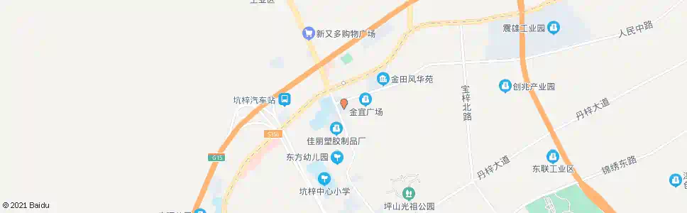 惠州坑梓城管办_公交站地图_惠州公交_妙搜公交查询2024