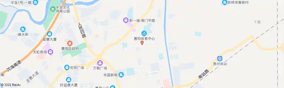 惠州叶挺路口西_公交站地图_惠州公交_妙搜公交查询2024