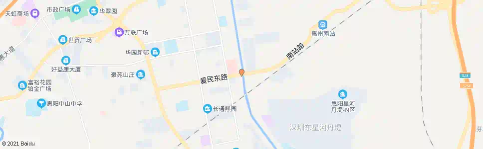 惠州爱民东路_公交站地图_惠州公交_妙搜公交查询2024