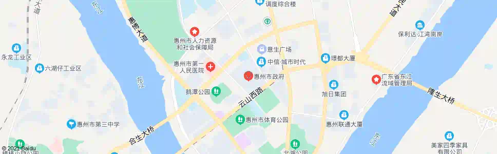 惠州市政府_公交站地图_惠州公交_妙搜公交查询2024