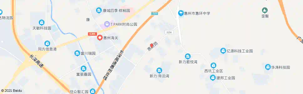 惠州惠台工业区_公交站地图_惠州公交_妙搜公交查询2024