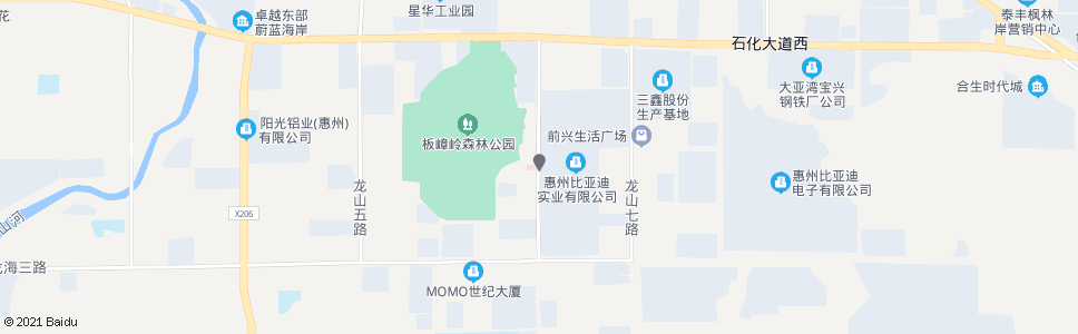 惠州伴山园_公交站地图_惠州公交_妙搜公交查询2024
