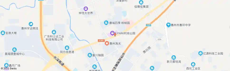 惠州海关路口_公交站地图_惠州公交_妙搜公交查询2024