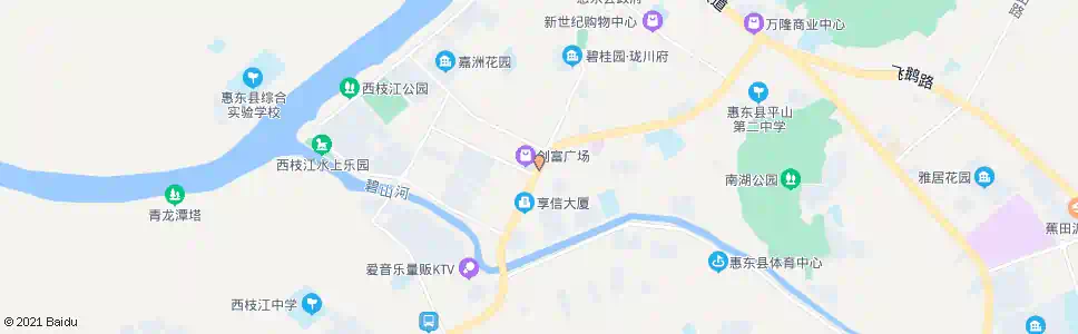 惠州创富广场_公交站地图_惠州公交_妙搜公交查询2024