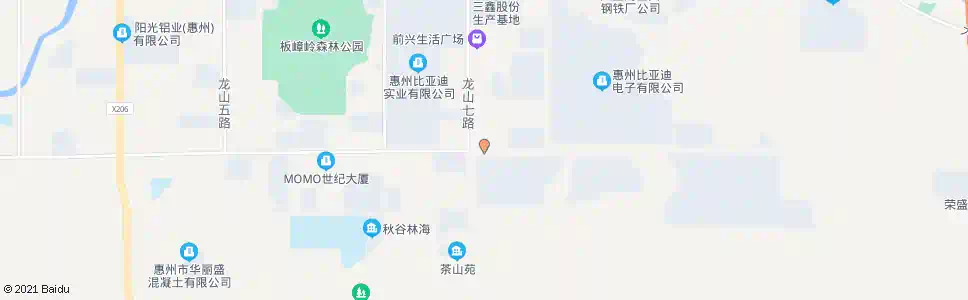 惠州茶山村路口(福鑫购物广场)_公交站地图_惠州公交_妙搜公交查询2024