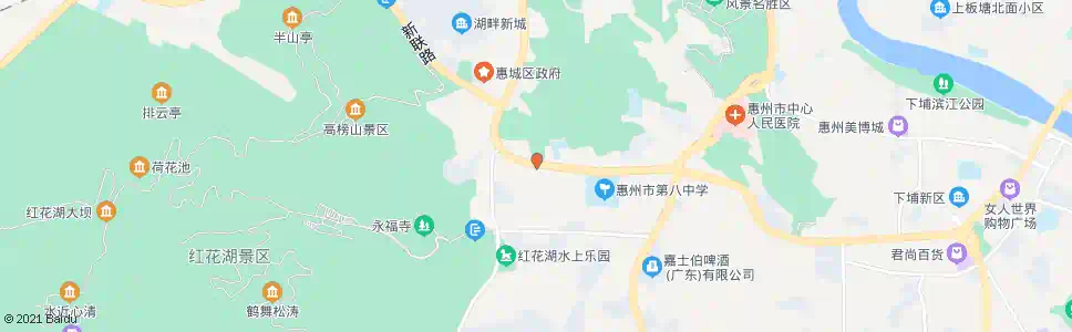 惠州上排市场_公交站地图_惠州公交_妙搜公交查询2024