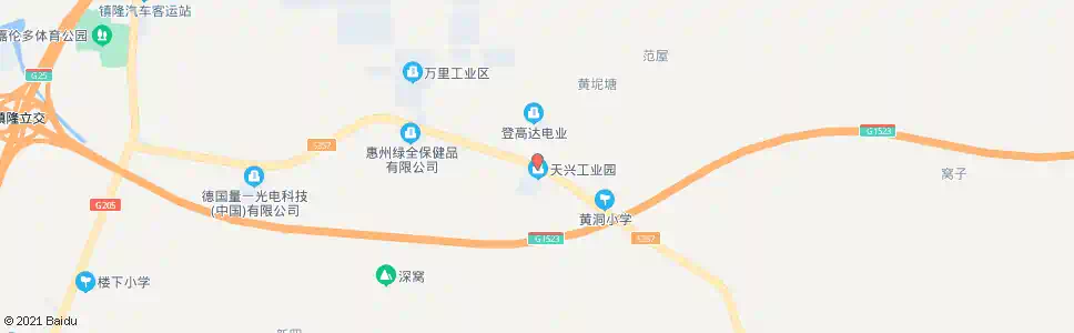 惠州黄洞村委_公交站地图_惠州公交_妙搜公交查询2024