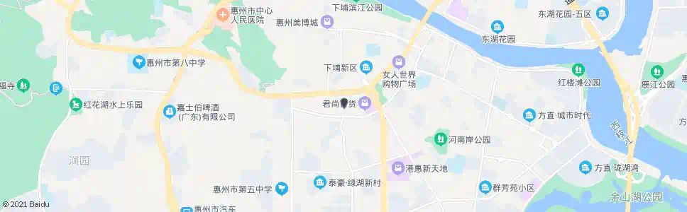 惠州桥西街道办_公交站地图_惠州公交_妙搜公交查询2024