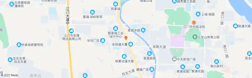 江门全球通大厦_公交站地图_江门公交_妙搜公交查询2024