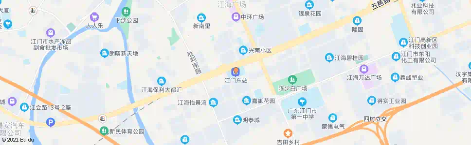 江门迎宾大道东_公交站地图_江门公交_妙搜公交查询2024