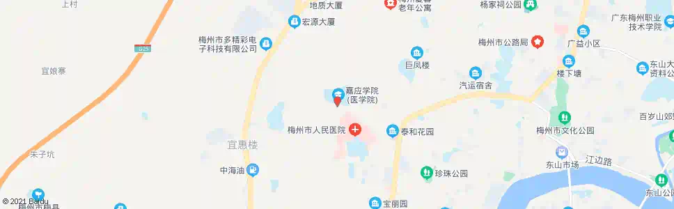 梅州嘉应医学院_公交站地图_梅州公交_妙搜公交查询2024