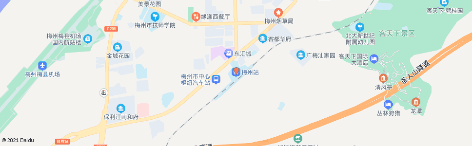 梅州火车站批发市场_公交站地图_梅州公交_妙搜公交查询2024