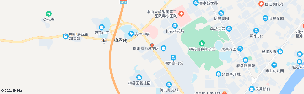 梅州公园北路_公交站地图_梅州公交_妙搜公交查询2024