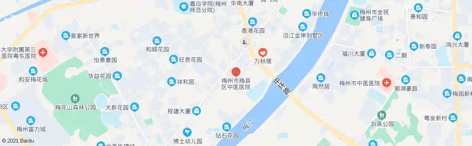 梅州中医院_公交站地图_梅州公交_妙搜公交查询2024