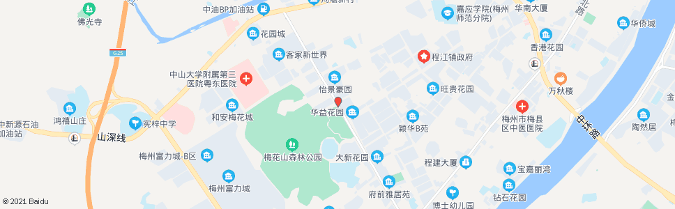 梅州梅县人民广场_公交站地图_梅州公交_妙搜公交查询2024