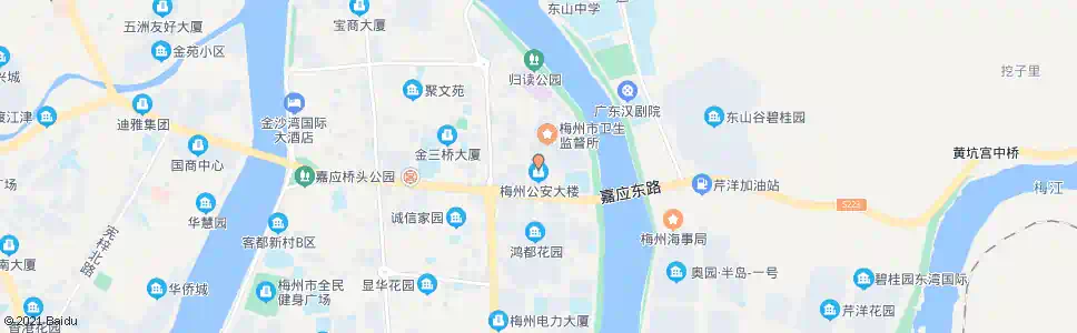 梅州市公安局_公交站地图_梅州公交_妙搜公交查询2024