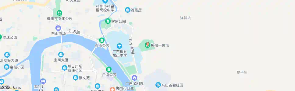 梅州千佛塔_公交站地图_梅州公交_妙搜公交查询2024