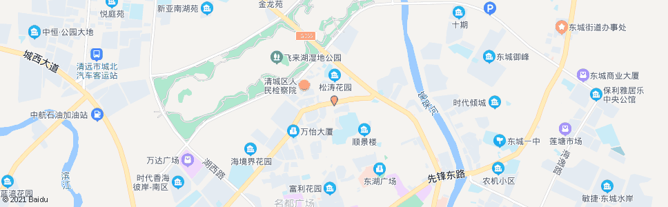 清远松鹤街口_公交站地图_清远公交_妙搜公交查询2024