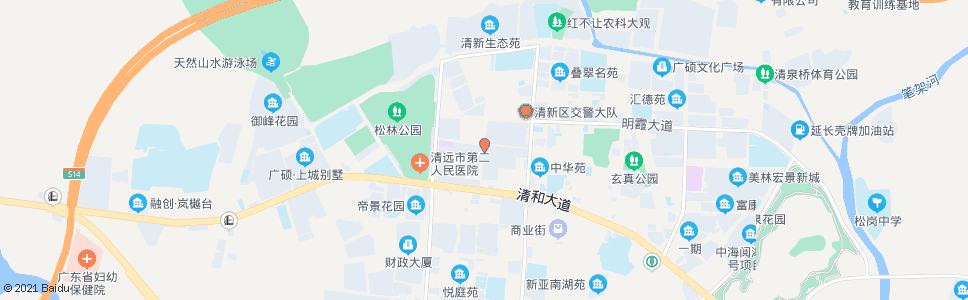 清远名都总站_公交站地图_清远公交_妙搜公交查询2024