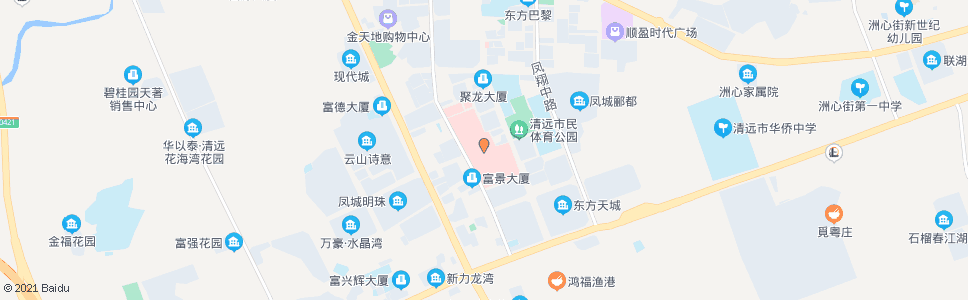 清远市人民医院(旧院)_公交站地图_清远公交_妙搜公交查询2024