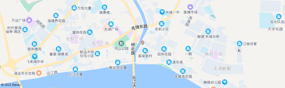 清远笔架中路_公交站地图_清远公交_妙搜公交查询2024