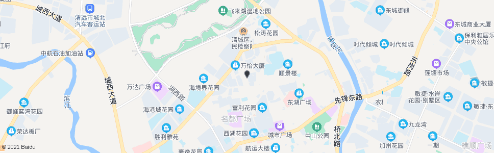 清远威龙花园_公交站地图_清远公交_妙搜公交查询2024
