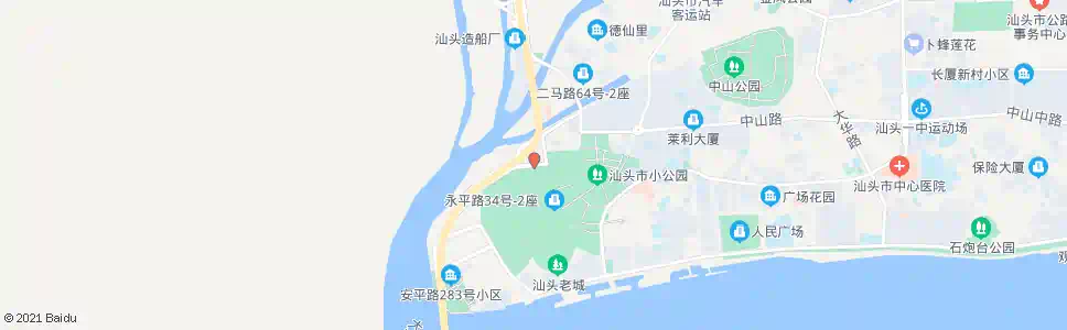 汕头杉排路中_公交站地图_汕头公交_妙搜公交查询2024