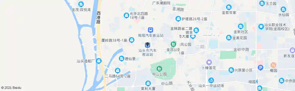 汕头汽车总站_公交站地图_汕头公交_妙搜公交查询2024