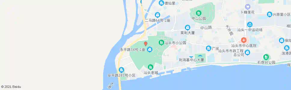 汕头永平路中_公交站地图_汕头公交_妙搜公交查询2024