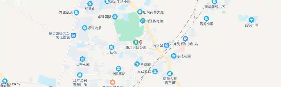 韶关人民公园_公交站地图_韶关公交_妙搜公交查询2024