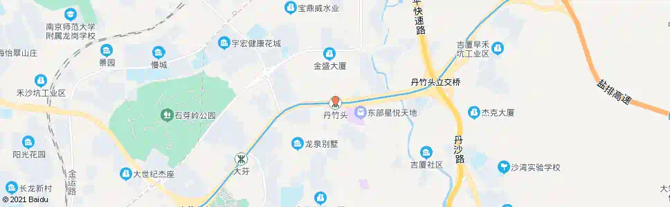 深圳丹竹头社区_公交站地图_深圳公交_妙搜公交查询2024