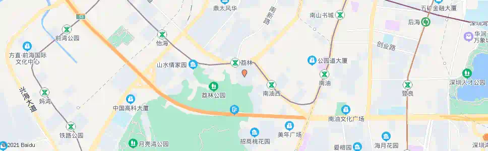 深圳城市山林西_公交站地图_深圳公交_妙搜公交查询2024